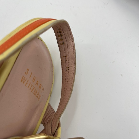 Stuart Weitzman Color block Cutout Block heeled Wedges - Size 7.5 - Picture 10 of 15